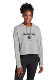Sport-Tek ® Ladies PosiCharge ® Tri-Blend Wicking Fleece Crop Hooded Pullover - Cheerleader - NFL Alumni Store