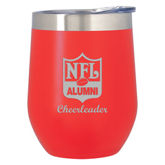 NFL Alumni Cheerleader 12 Oz. Vinay Stemless Wine Glass - NFL Alumni Store