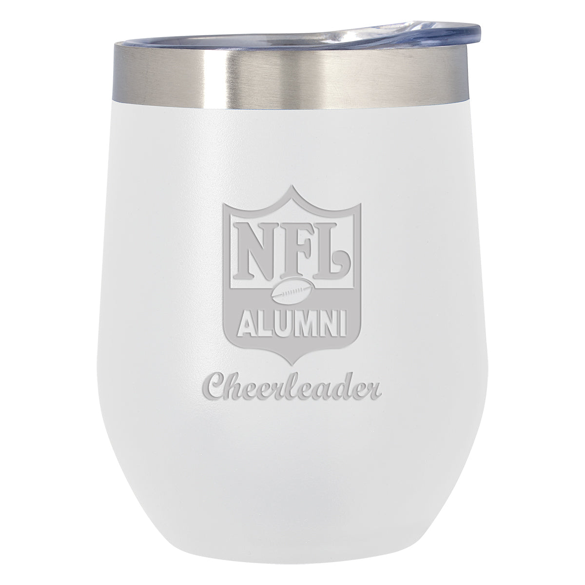 NFL Alumni Cheerleader 12 Oz. Vinay Stemless Wine Glass - NFL Alumni Store