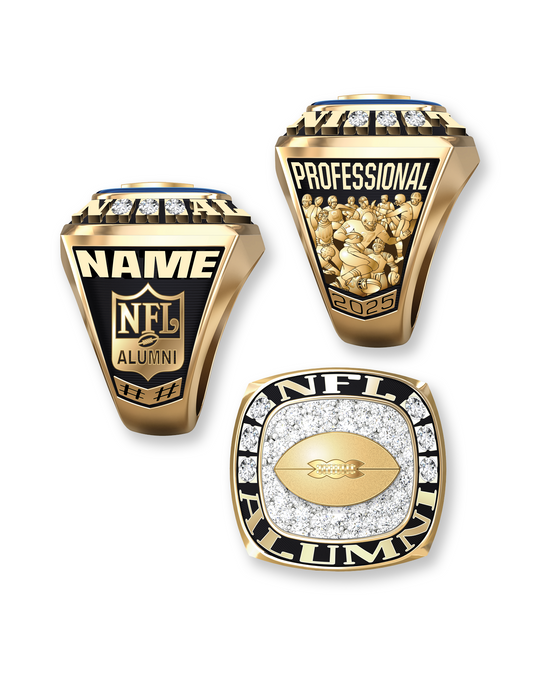 Iced NFL Alumni Ring