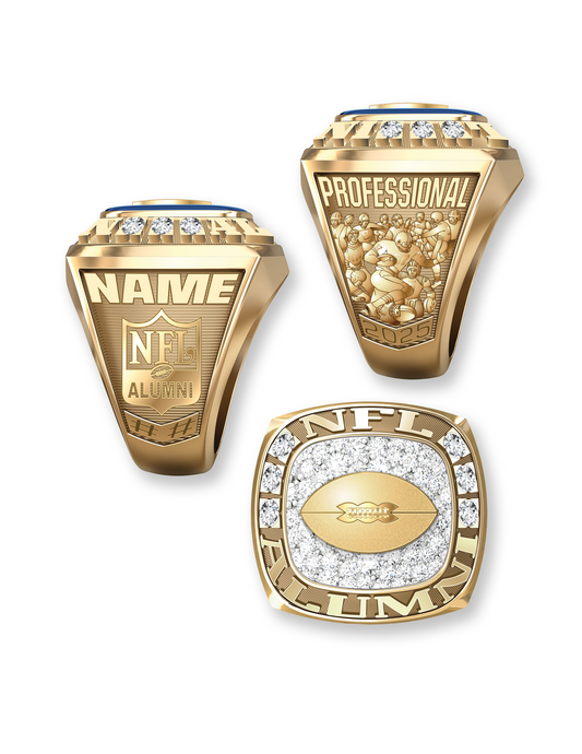 Iced NFL Alumni Ring