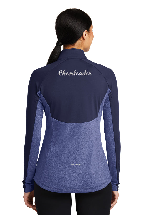 Ladies Sport Contrast 1/2 Zip Pullover - Cheerleader Edition - NFL Alumni Store