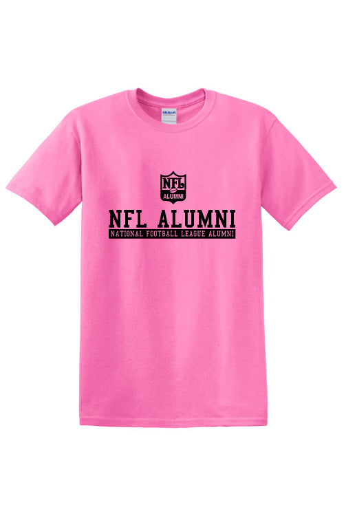 NFL Alumni Shield Design PINK T-Shirt - NFL Alumni Store